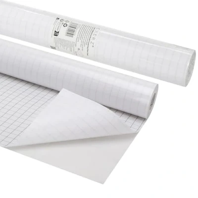 Immagine di EXERZ Pellicola autoadesiva per copertina, 33 cm x 5 m, trasparente, impermeabile, copertura protettiva adesiva quaderni, etichettatura, PP, solida e resistente (5 metri di lunghezza)