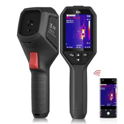 Immagine di HIKMICRO B1L 160 x 120 termocamera con risoluzione IR WiFi, frequenza di aggiornamento 25 Hz, schermo LCD da 3,2&quot;, a infrarossi 19200 pixel allarme per alta temperatura