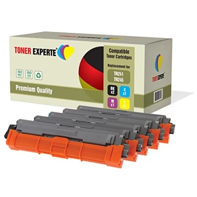 Immagine di Toner EXPERTE Kit 5 TN241 TN245 compatibili per Brother DCP 9015CDW 9020CDW MFC 9140CDN 9330CDW 9340CDW HL 3140CW 3142CW 3150CDW 3152CDW 3170CDW 3172CDW 9130CW
