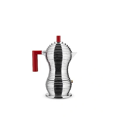 Immagine di Alessi Percolator Pulcina MDL02/3 R Red 3 cups by Michele De Lucchi