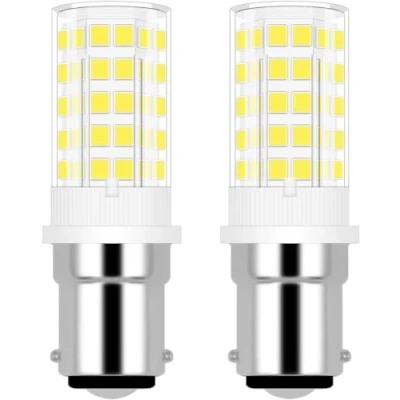 Immagine di Lampadina a LED B15, 4 W, B15D, dimmerabile, 30 35 40 equivalente SBC, baionetta, 230 V, luce bianca fredda, 6000 K, confezione da 2