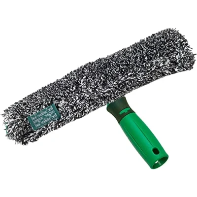 Immagine di Unger ErgoTec Power tergivetro (Larghezza 45 cm, Microfibra 100% Poliestere, Manico a 2 componenti, Rivestimento con Velcro, per finestre Senza aloni) BC450, Nero