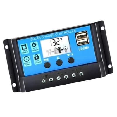 Immagine di Y&amp;H 40A 12V 24V regolatore di carica solare automatico Controller PWM LCD Dual USB 5V uscita pannello fotovoltaico