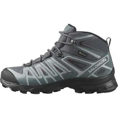 Immagine di Salomon X Ultra Pioneer MID GTX Scarpa da hiking, Donna, Taglia: 40, Ebony/stormy weather/wine tasting Pelle e tessuto