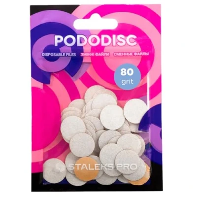 Immagine di Staples, Cura dei piedi, Pododisc Pro S 80 Grit Pad di ricambio Bianco