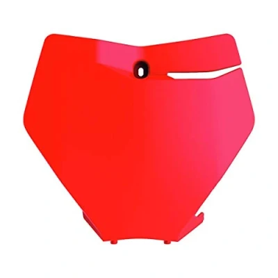 Immagine di Polisport 8666400006 Tabella portanumero Replica OEM Realizzata in plastica Lucida Resistente e Durevole Compatibile con Le Moto KTM Colore Arancia Fluor