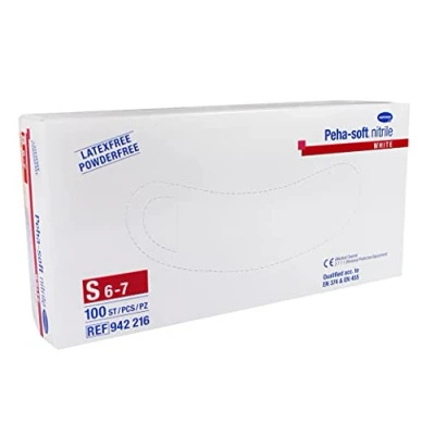 Immagine di Guanti usa e getta in Nitrile peha soft white T S 100 U