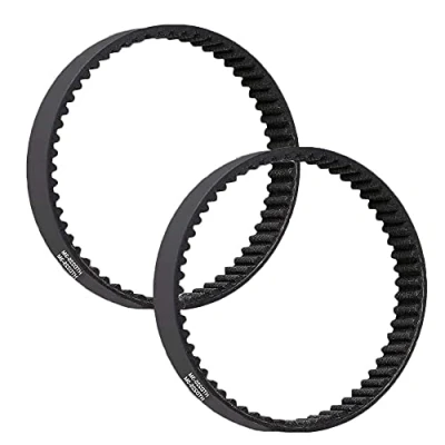 Immagine di Cinghia di trasmissione dentata in gomma per piallatrice HTD 3M, compatibile con piallatrici Bosch PHO 15 82/PHO 16 20 82, 9 mm