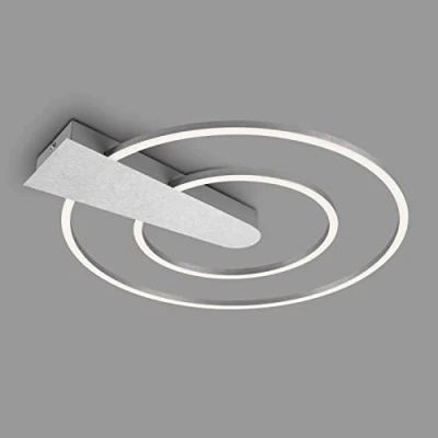 Immagine di Briloner lampada da soffitto a LED dimmerabile in 3 fasi, funzione memory, colore della luce bianco caldo, rotonda, marrone oro, Ø49,5 cm