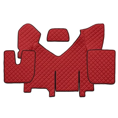 Immagine di F CORE Copricofani Camion Compatibile per IVECO STRALIS Hi Way 01.13 12.16 AUTOMAT con frigo Rosso