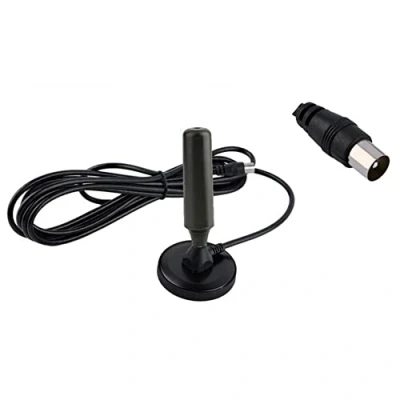 Immagine di J00CS DVB T T2 HD Antenna digitale HDTV attiva da camera con amplificatore, potenza di ricezione 20 dB, base magnetica, cavo 5 m per ottimale del segnale TV