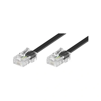 Immagine di Goobay 50256 Cavo di Collegamento Modulare ISDN, Nero, 6m Lunghezza del