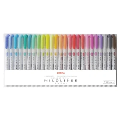 Immagine di Zebra Mildliner WKT7 25C Set di 25 colori