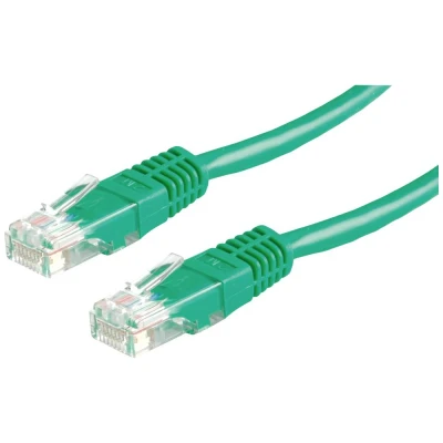 Immagine di Roline 21.15.0533 RJ45 cavo di rete, patch CAT 5e U/UTP 1.00 m Verde 1 pz.
