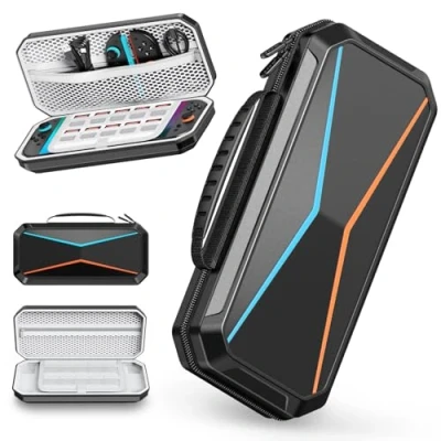 Immagine di Lmcpa Progettato Borsa per Console Nintendo Switch 2 2025, da Viaggio con 20 Cartucce di Gioco, PC Custodia Rigida Portatile Protettiva 2025 e Accessori, Nero