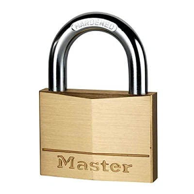 Immagine di Master Lock 160EURD Lucchetto con Chiavi in Ottone, Oro, 8.2 x 6 1.4 cm