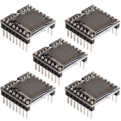 Immagine di 5pcs DFPlayer Mini MP3 Player Module Voice TF Card and USB Disk