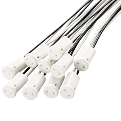 Immagine di ODETOJOY G4 lampada titolari Portalampada per Alogena a LED Lampadina, 12 V 24V lampade alogene bassa tensione LED/CFL/ceramica MR11 connettore presa (10)