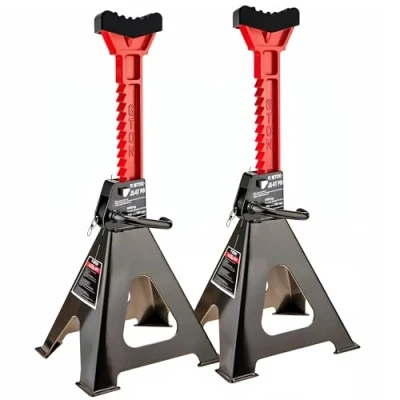 Immagine di Stix JS 6T Set di 2 cavalletti Supporto per Auto 6000kg, Pezzi Altezza Regolabile