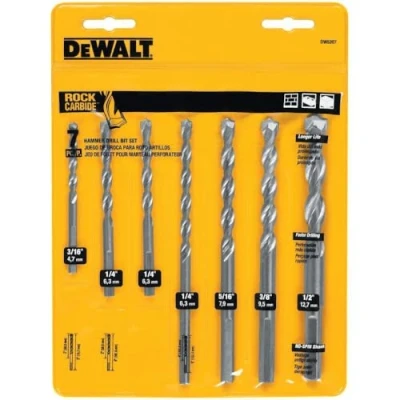 Immagine di DeWalt DW5207 7 piece Premium Percussion Masonry drill bit set