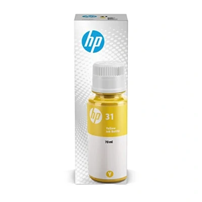 Immagine di HP 31 1VU28AE, Flacone di Inchiostro Termico Originale da 8.000 Pagine, Compatibile con Stampanti senza Cartucce Smart Tank serie 400, 500 e 600, Giallo