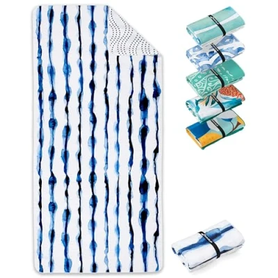 Immagine di Fit Flip Telo Mare Microfibra leggero, fine e ad asciugatura rapida Asciugamano Grande XXL 100% riciclato Crocodile 160x90cm