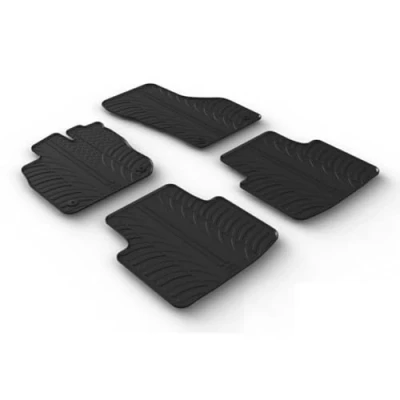 Immagine di Gledring 0663 Set tappetino Gomma anteriore e posteriore 4 nero