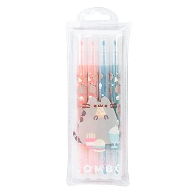 Immagine di Grupo Erik Set Evidenziatori Pastello Pusheen Foodie Collection, a Penna con Doppia Estremità 4 Colori Diversi, di Evidenziatori, Ottimo come Kit per la Scuola Bambini