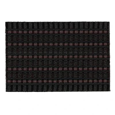 Immagine di Astra Premium Tappetino per Esterni, in Polipropilene, Schwarz/Weinrot, 50 x 80 cm
