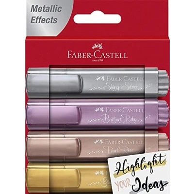Immagine di FABER CASTELL CF4 EVIDENZIATORE TEXT46 MET ASS