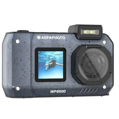 Immagine di AgfaPhoto Realishot WP9500 Fotocamera Digitale Impermeabile, Resistente all’Acqua 7m, 24 MP, Zoom 18X, Video 4K, Doppio Schermo 2.9/1.4 Nero