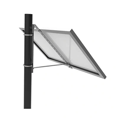 Immagine di enjoy solar Supporto a palo in alluminio con angolo di inclinazione 45 per pannello singolo, modulo solare, adatto moduli larghezza 100 670 mm ( viti e dadi inclusi)