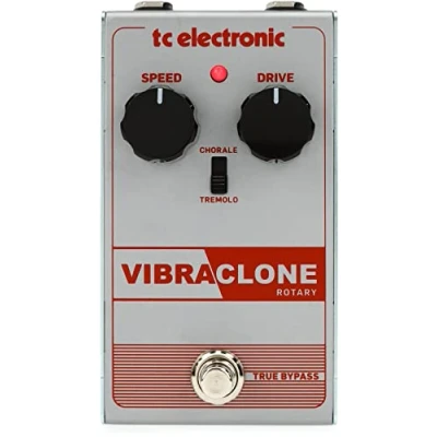 Immagine di TC Electronic VIBRACLONE ROTARY Emulatore di altoparlanti rotanti con semplice interfaccia a 2 manopole e interruttore levetta per toni rock classici
