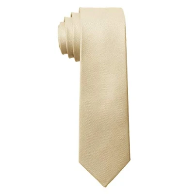 Immagine di MASADA Cravatta Uomo accuratamente realizzata e rifinita a mano 6 cm di larghezza Beige