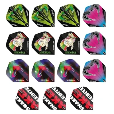 Immagine di RED DRAGON Peter Wright Snakebite Pacchetto di Volo Hardcore Assortito 5 Set per Confezione