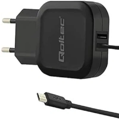 Immagine di Qoltec Caricatore da 17 W, 5 V, 3,4 A, USB e micro