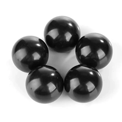 Immagine di Marhynchus manopola a sfera con manico parti di fissaggio dadi 5 pezzi pomello tondo in bachelite nera rame filetto M8