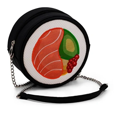 Immagine di Oh My Pop! Maki Borsa a Tracolla Sushi, Nero, 15.5 x cm