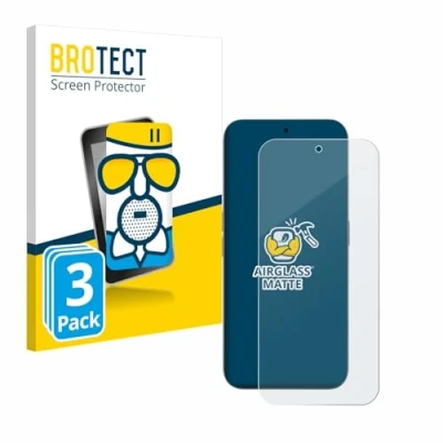 Immagine di brotect Pellicola Vetro Opaca per Nothing Phone (2a) Plus (3 Pezzi) Protezione Schermo [Anti Riflesso, Durezza 9H]