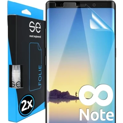 Immagine di smart engineered 3D Pellicola Protettiva per schermo Samsung Galaxy Note 8 [2 pezzi Transparente, Case friendly, qualità dell&#039;immagine full HD,Pellicola TPU