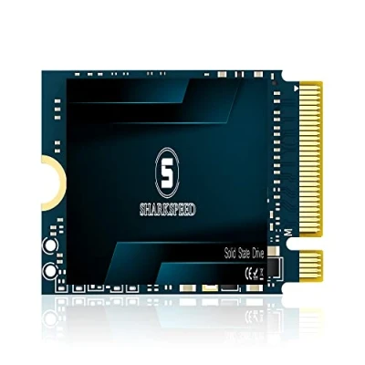 Immagine di S SHARKSPEED M.2 2230 SSD 2TB NVME PCIe Gen 4.0X4, Unità a Stato Solido Interno Compatibile con Steam Deck Surface Pro7/Pro8+/ProX/laptop3/laptop4/laptop Go GPD Ultrabook Tablet