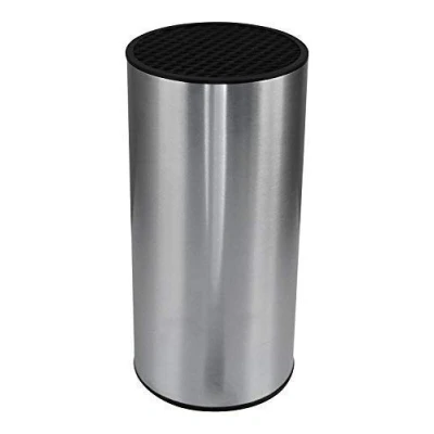 Immagine di Coninx Steelio Ceppo Coltelli Acciaio inox Universale Porta Cucina Vuoto e Cilindrico Recupera Spazio nella Interno di Fibre Plastica