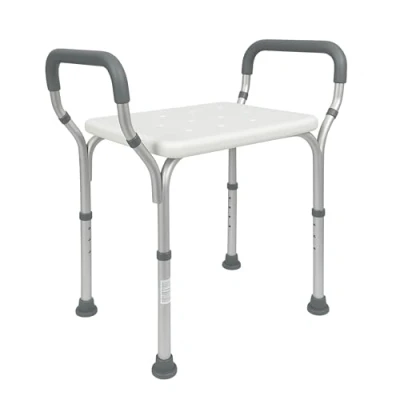 Immagine di Mobiclinic, Sgabello doccia, Acueducto, Marchio Europeo, bagno regolabile in altezza, Sedia per doccia anziani, Braccioli, Resistente, Antiscivolo, Colore Grigio