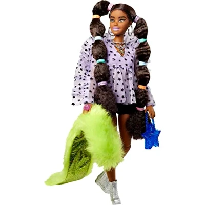 Immagine di Barbie Extra Bambola Snodata con Cucciolo Cagnolino e Accessori, Giocattolo per Bambini 3+Anni, GXF10