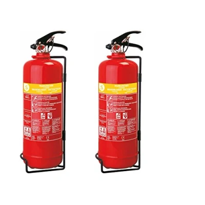 Immagine di SMARTWARES Set di 2 pratici estintori in schiuma, litri, classe fuoco A, B, antincendio, SB2SW