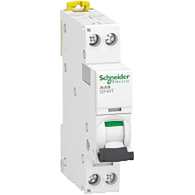 Immagine di Schneider Electric Acti9 iDT40T interruttore modulare 1P+N 6A curva C 4500A/6kA A9P22606