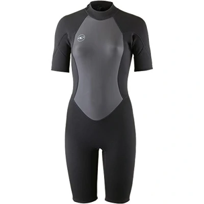 Immagine di O&#039;Neill Wetsuits Reactor II Muta a Molla con Zip Posteriore, 2 mm, Donna, Nero/Bacca, 12
