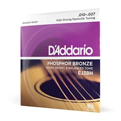 Immagine di D&#039;Addario Corde Chitarra Acustica per EJ38H Set EJ Phosphor BRZ RND WND, 10 27
