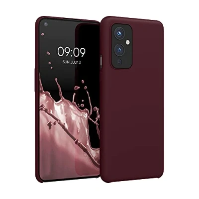 Immagine di kwmobile Cover per OnePlus 9 (EU/NA Version) Custodia Back Case Smartphone in Silicone TPU Protezione Gommata rosso fulvo
