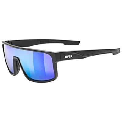 Immagine di uvex LGL 51, occhiali da sole unisex, specchiato, indice di filtrazione 3, black matt/green, one size